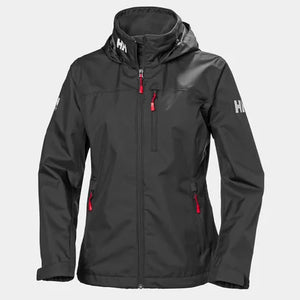 Helly Hansen Ladies Crew Midlayer - Ladies Jacket with Hood - Black
