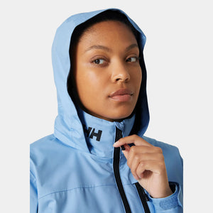Helly Hansen Crew Midlayer - Ladies Jacket with Hood - Bright Blue