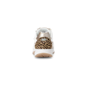 Gabor Rolling Soft Adora (66.878.53)-- Ladies Lace with Zip Trainer in White/Gold Gabor Shoes | Rolling Soft | Wisemans | Bantry | Shoe Shop | West Cork | Munster