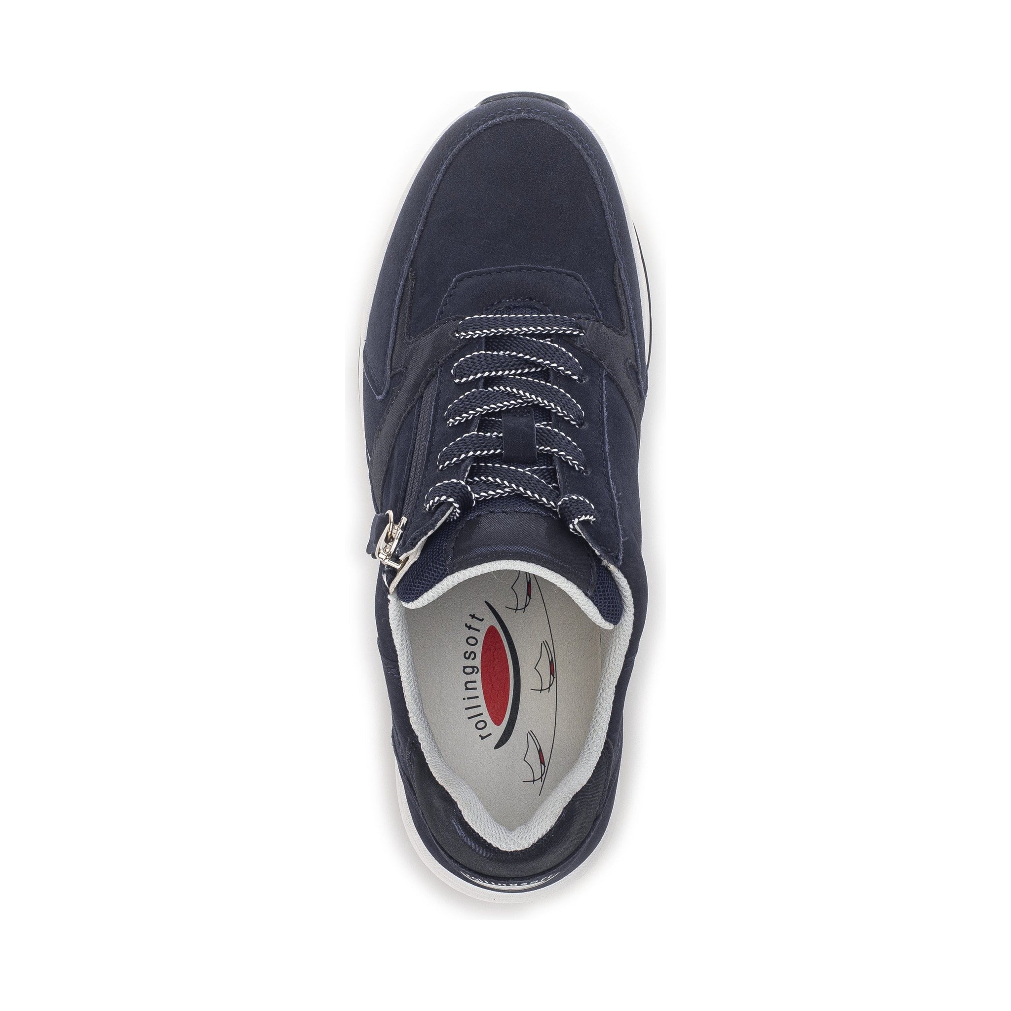 Gabor Rolling Soft Adora (66.878.36)-- Ladies Lace with Zip Trainer in Navy Gabor Shoes | Rolling Soft | Wisemans | Bantry | Shoe Shop | West Cork | Munster
