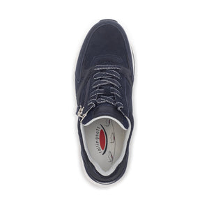 Gabor Rolling Soft Adora (66.878.36)-- Ladies Lace with Zip Trainer in Navy Gabor Shoes | Rolling Soft | Wisemans | Bantry | Shoe Shop | West Cork | Munster