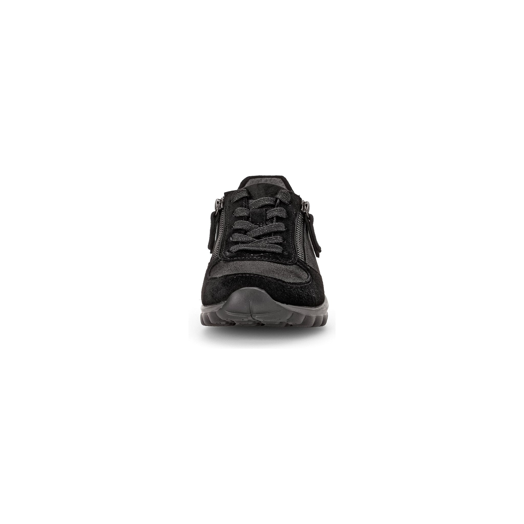 Gabor Fantastic (56.968.37) - Gabor Rolling Soft Lace trainer with Double Zip in Black | Gabor | Wisemans | Bantry | West Cork | Shoe Shop | Ireland