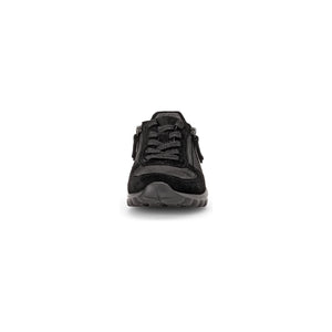 Gabor Fantastic (56.968.37) - Gabor Rolling Soft Lace trainer with Double Zip in Black | Gabor | Wisemans | Bantry | West Cork | Shoe Shop | Ireland