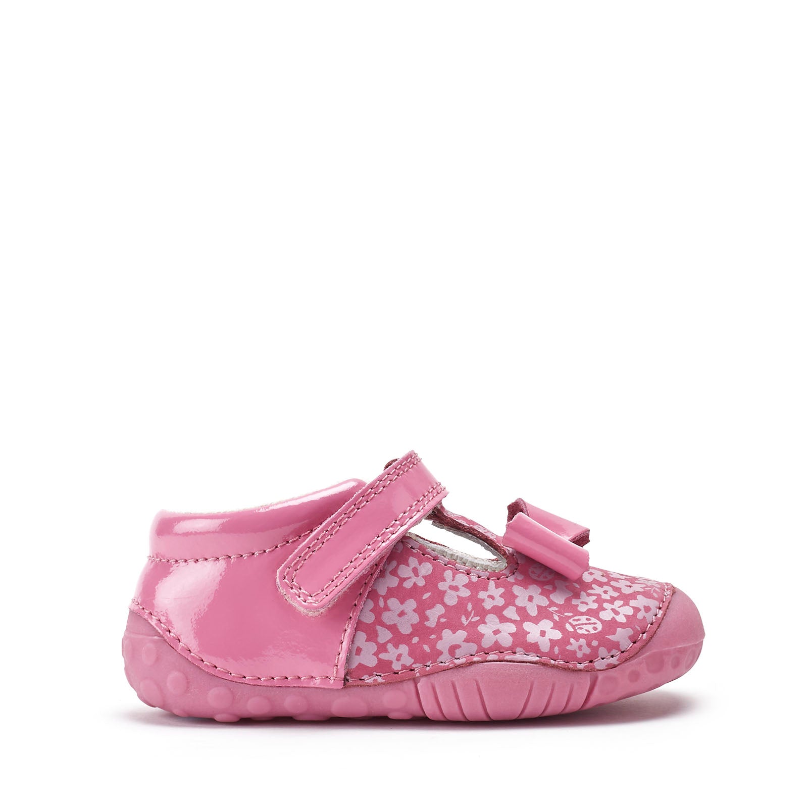 Start-Rite Wiggle 0765 -Pink nubuck/patent girls t-bar pre-walkers Start-Rite Shoes | Personal Shoe Fitting Service | Wisemans | Bantry | West Cork | Munster | Ireland