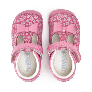 Start-Rite Wiggle 0765 -Pink nubuck/patent girls t-bar pre-walkers Start-Rite Shoes | Personal Shoe Fitting Service | Wisemans | Bantry | West Cork | Munster | Ireland