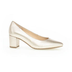 Gabor Kayo (21.450.62) - Ladies Court Shoe in Gold . Gabor Ladies Shoes| Ladies Boots | Ladies Sandals | Wisemans | Bantry | West Cork | Ireland