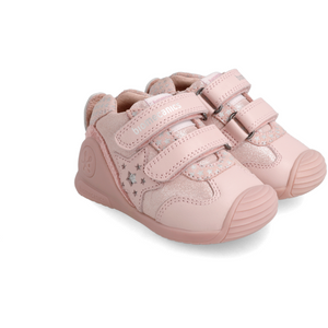 Biomecanics 222119 - Girls Pink Velcro Pre-Walker/ 1st Shoe