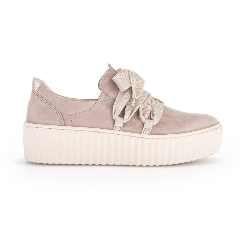 Gabor Diamond (23.202.18) - Ladies Chunky Flatform Trainer in Light Rose Suede . Gabor Ladies Shoes Boots and Sandals | Wisemans | Bantry | West Cork | Ireland