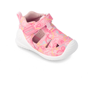 Biomecanics 232180 .Girls Canvas Pre-Walker/1St Shoe in Pink Multi.  Biomecanics Shoes | Personal Shoe Fitting Service | Wisemans | Bantry | West Cork | Ireland