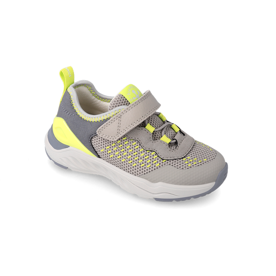 Biomecanics 232230 - Velcro Trainer in Grey/Yellow. Biomecanics Shoes | Personal Shoe Fitting Service | Wisemans | Bantry | West Cork | Ireland