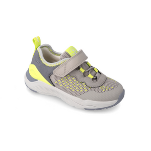 Biomecanics 232230 - Velcro Trainer in Grey/Yellow. Biomecanics Shoes | Personal Shoe Fitting Service | Wisemans | Bantry | West Cork | Ireland