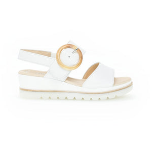 Gabor Yeo (24.645.21) - Ladies Wedge Sandal in White .Gabor Ladies Shoes| Ladies Boots | Ladies Sandals | Wisemans | Bantry | West Cork | Ireland