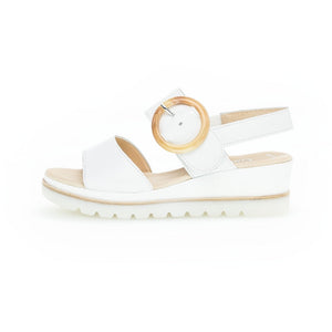 Gabor Yeo (24.645.21) - Ladies Wedge Sandal in White .Gabor Ladies Shoes| Ladies Boots | Ladies Sandals | Wisemans | Bantry | West Cork | Ireland