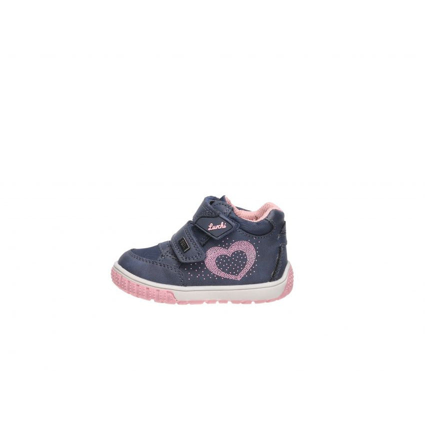 Lurchi Jera TEX(33-14469-42) - Kids Waterproof Velcro Boot in Navy/Pink .Lurchi | Kids Shoes | Wisemans | Bantry | West Cork | Munster | Ireland