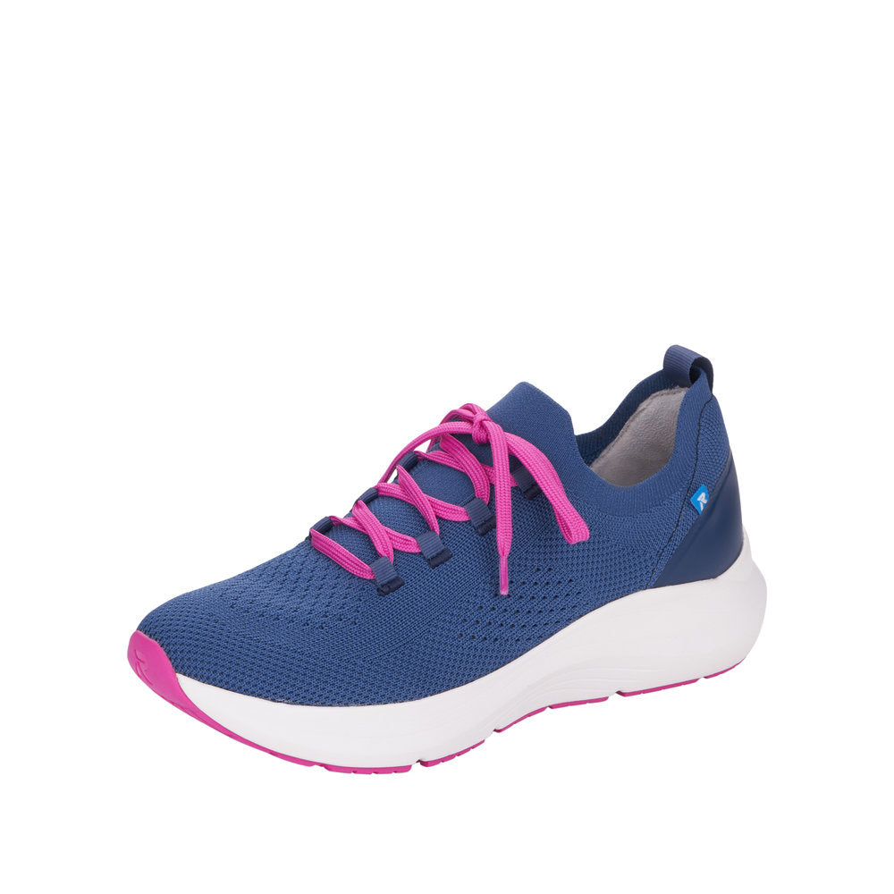 Rieker Evolution 42101 - Ladies Lace Trainer in Blue. Rieker Evolution Shoes | Wisemans | Bantry | West Cork | Ireland