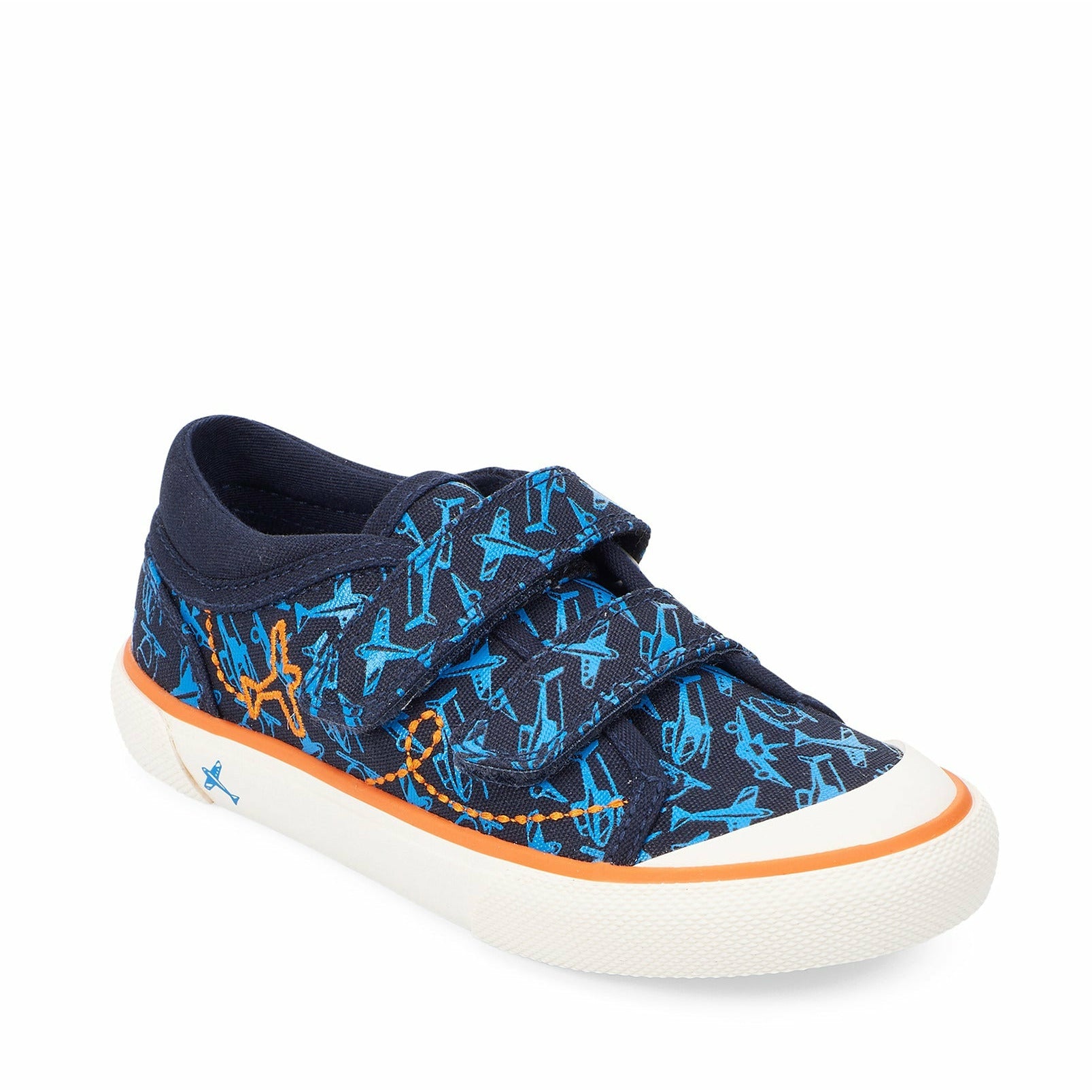 Start-Rite Zoom 6188 - Boys Canvas in Navy with Aeroplane Print | Start-Rite Shoes | Personal Shoe Fitting Service | Wisemans | Bantry | West Cork | Munster | Ireland