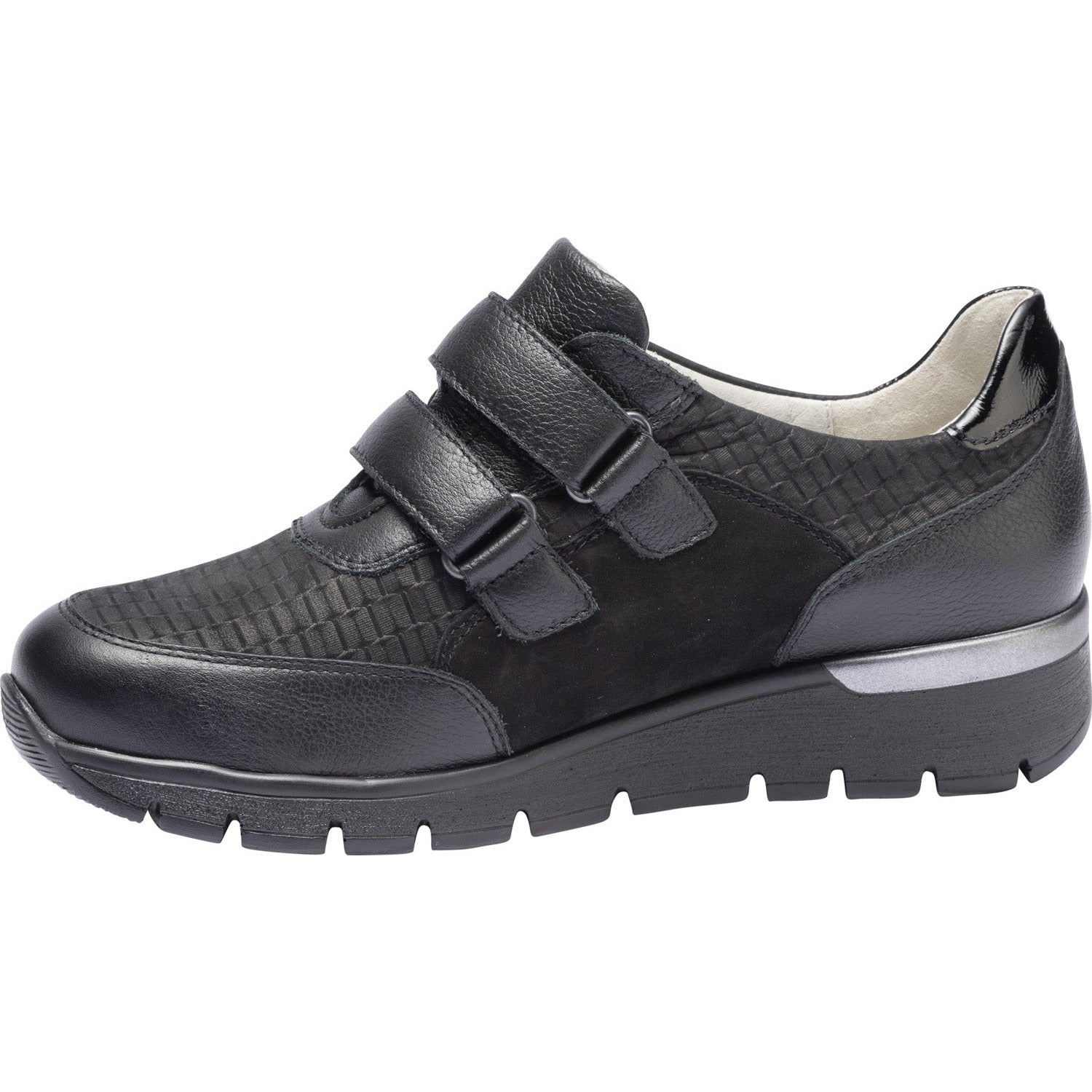 Waldlaufer Ramona (626301) - Ladies Velcro Wedge Shoe in Black Waldlaufer Shoes & Boots | Wide fit Shoes | Wisemans | Bantry | West Cork | Cork | Ireland