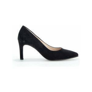 Gabor Dane(9138047) - Ladies Court Shoe in Black Suede. Gabor Shoes | Wisemans | Bantry | West Cork | Munster | Ireland
