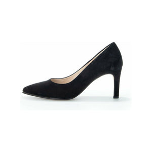 Gabor Dane(9138047) - Ladies Court Shoe in Black Suede. Gabor Shoes | Wisemans | Bantry | West Cork | Munster | Ireland