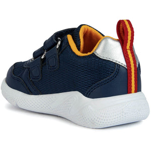 Geox Sprintye(B354UC) - Boys Velcro Trainer in Navy/Yellow .Geox Shoes | Childrens Shoe Fitting | Wisemans | Bantry | West Cork | Ireland
