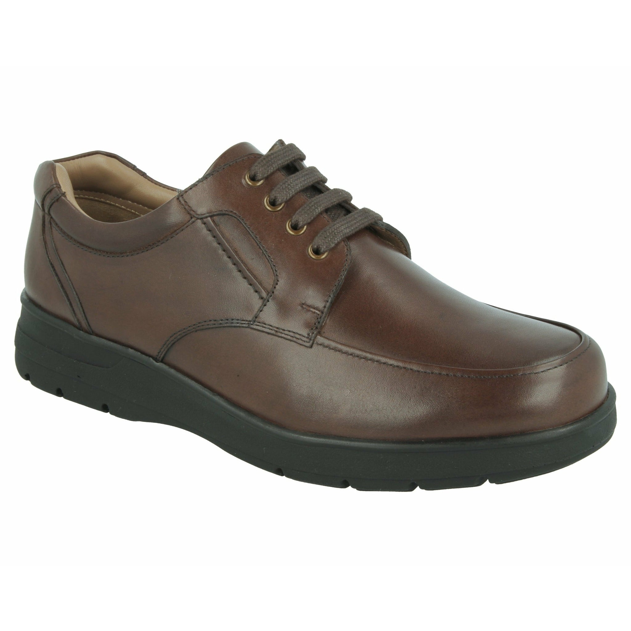 Easy B Congo (89202B)- Mens Wide Fit Lace Shoe in Brown. Easy B Shoes | Wide Fit Shoes | Personal Shoe Fitting Service | Wisemans | Bantry | West Cork | Munster | Ireland