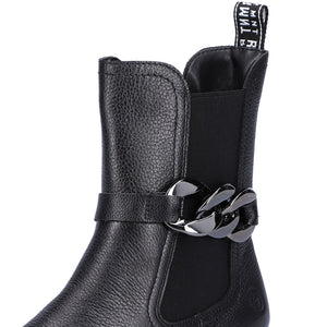 Remonte D8695 - Ladies Chunky Chelsea Boot with Chain . Remonte Shoes&Boots | Wisemans | Bantry | West Cork | Munster | Ireland