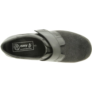 Easy B Firecrest (78999)- Ladies Wide Fit Velcro Shoe In Black (2V). Easy B Shoes | Wide Fit Shoes | Personal Shoe Fitting Service | Wisemans | Bantry | West Cork | Munster | Ireland