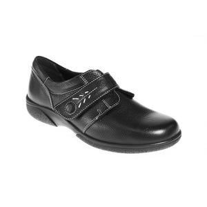 Easy B Healy (78315A)- Ladies Wide Fit  Velcro Strap In Black . Easy B Shoes | Wide Fit Shoes | Personal Shoe Fitting Service | Wisemans | Bantry | West Cork | Munster | Ireland