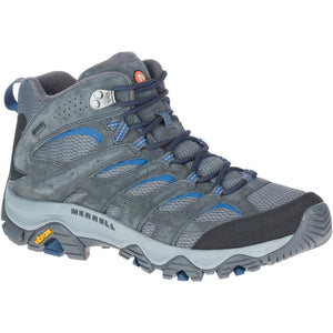 Merrell Moab 3 - Men's Goretex Hiking Boot in Grey/Blue Merrell Hiking Boots & Shoes | Wisemans | Bantry | West Cork | Ireland