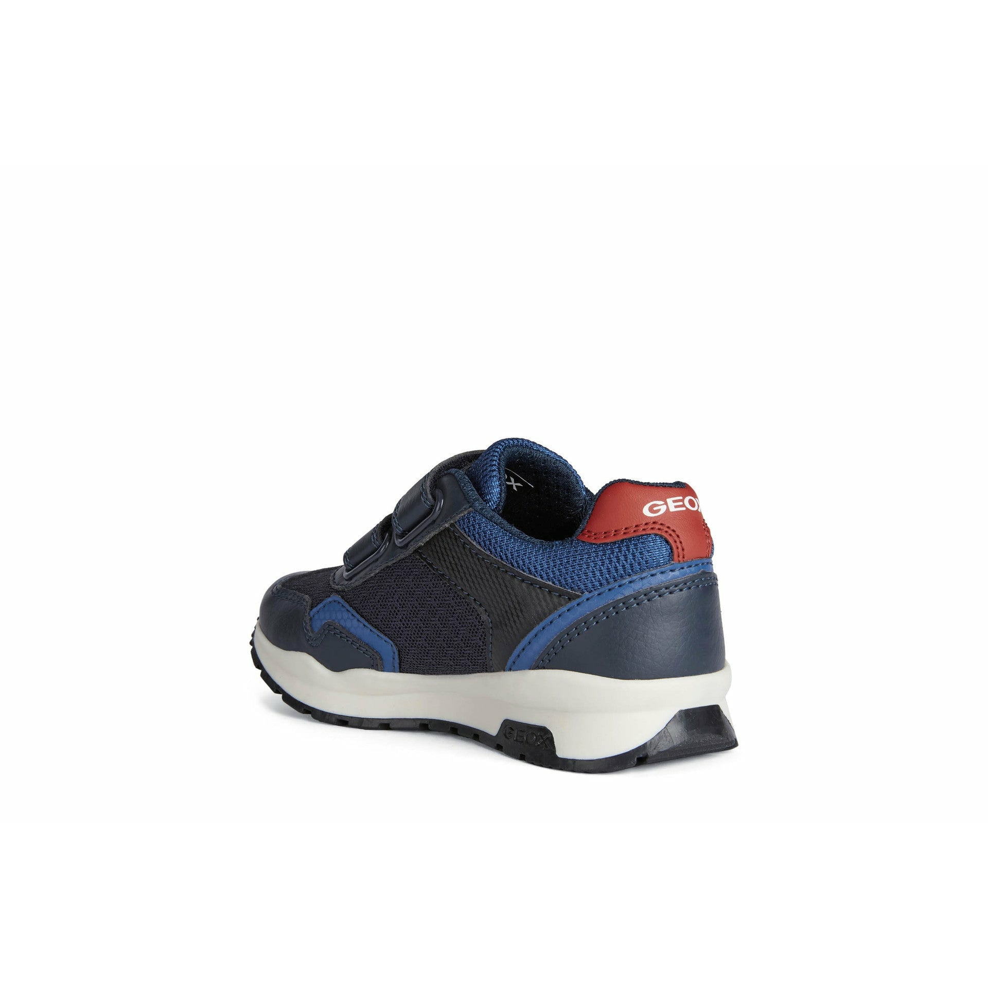 Geox Pavel - Boys Velcro Trainer in Navy/Red