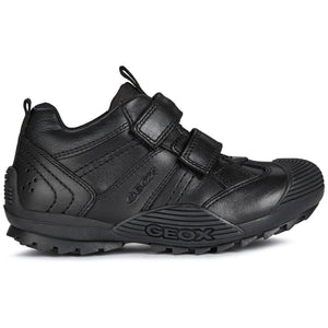 Geox Savage J0414A - Boys Velcro Shoe in Black . Geox Shoes | Back 2 School | Wisemans | Bantry | Shoe Shop | Cork | Ireland