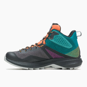 Merrell Mqm Mid - Ladies Goretex Hiking Boot in Black with Tangerine/Teal Merrell Hiking Boots & Shoes | Wisemans | Bantry | West Cork | Ireland