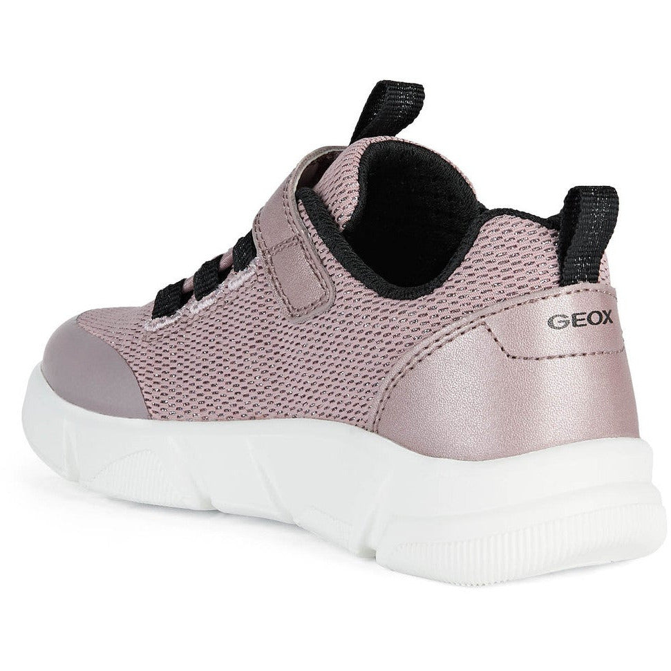 Geox Aril(J16DLB)- Girls Velcro Trainer in Pink . Geox Shoes | Childrens Shoe Fitting | Wisemans | Bantry | West Cork | Ireland
