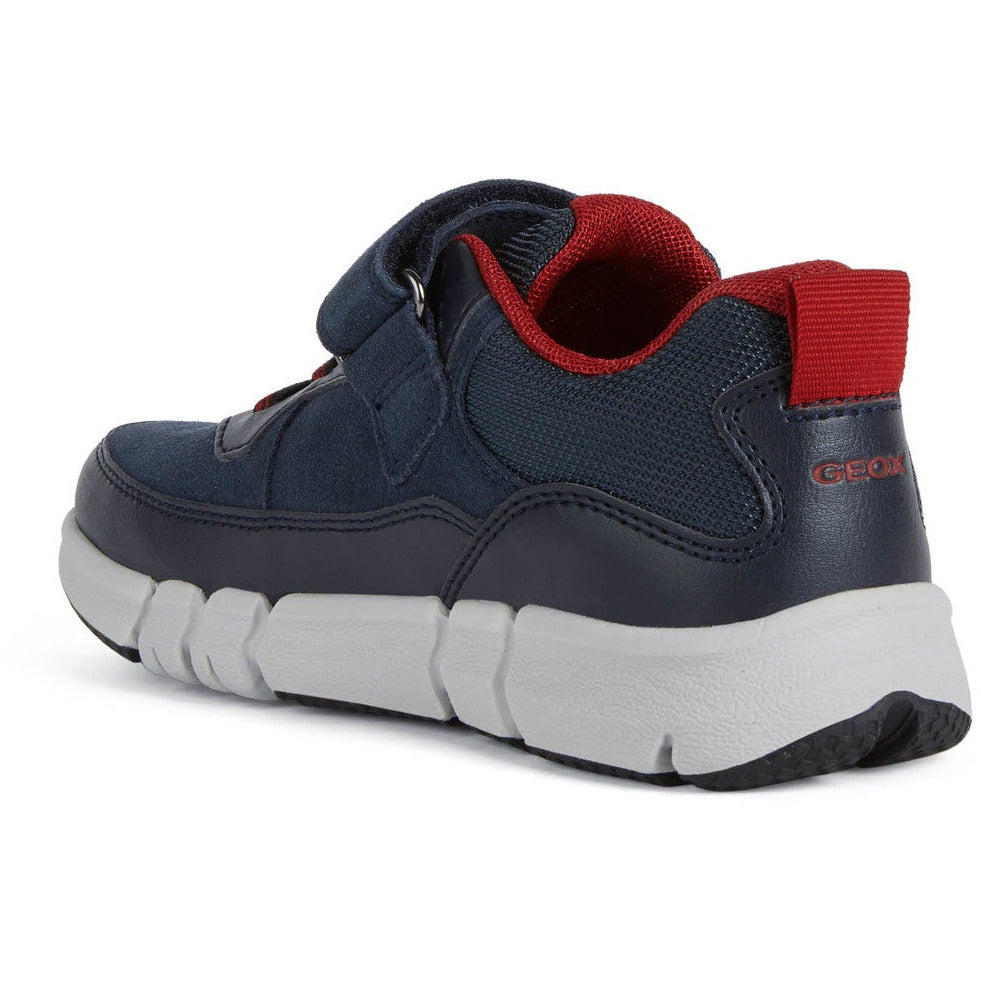 Geox Flexpyper (J269BA)- Boys Velcro Trainer in Navy/Red . Geox Shoes | Childrens Shoe Fitting | Wisemans | Bantry | West Cork | Ireland