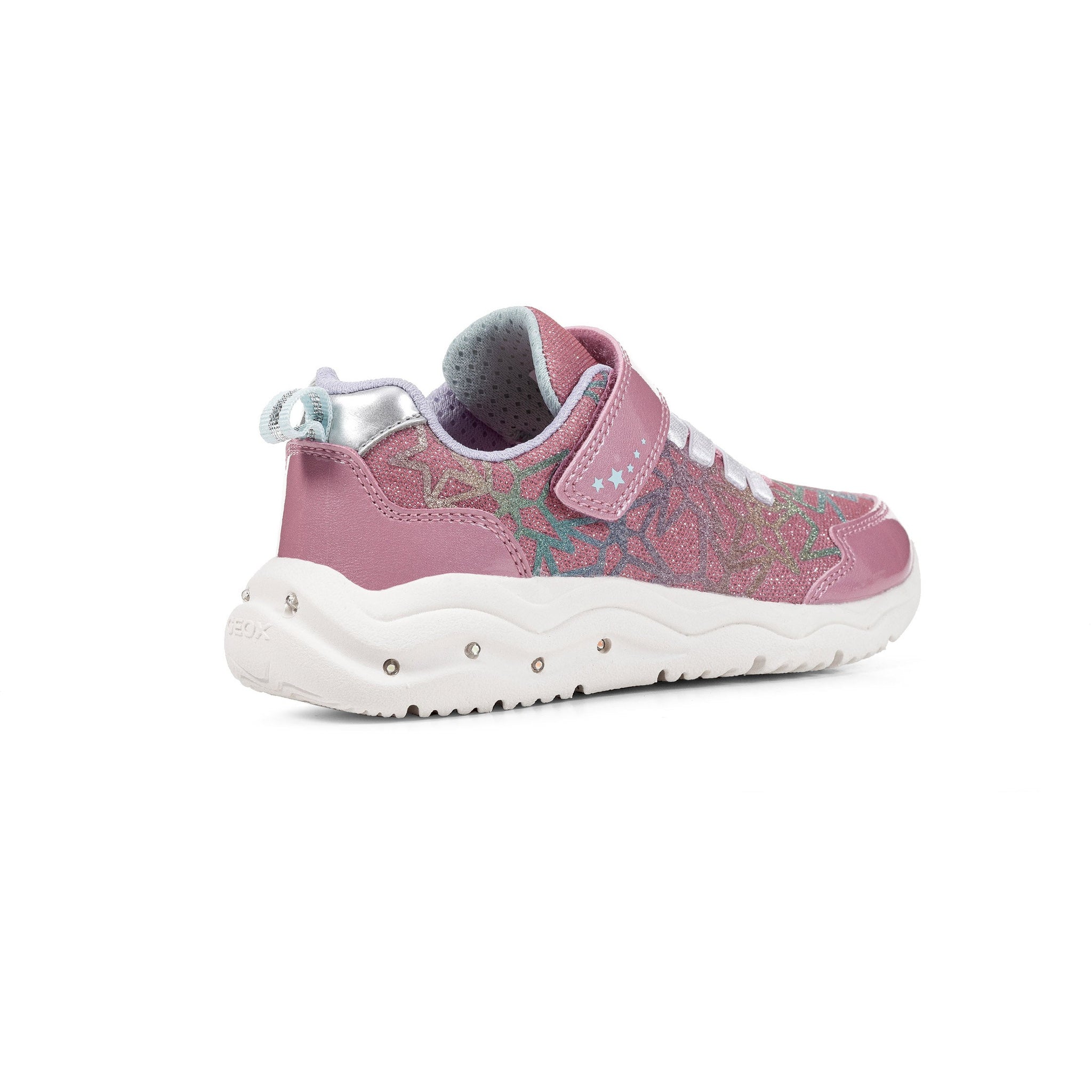 GEOX Phyper(J35GUA) - Girls Light Up Trainer in Fuchsia Multi.  Geox Shoes | Childrens Shoe Fitting | Wisemans | Bantry | West Cork | Ireland