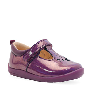 Start-Rite Puzzle(0779_8)- Girls Velcro Shoe in Purple Patent. Start-Rite Shoes | Personal Shoe Fitting Service | Wisemans | Bantry | West Cork | Munster | Ireland