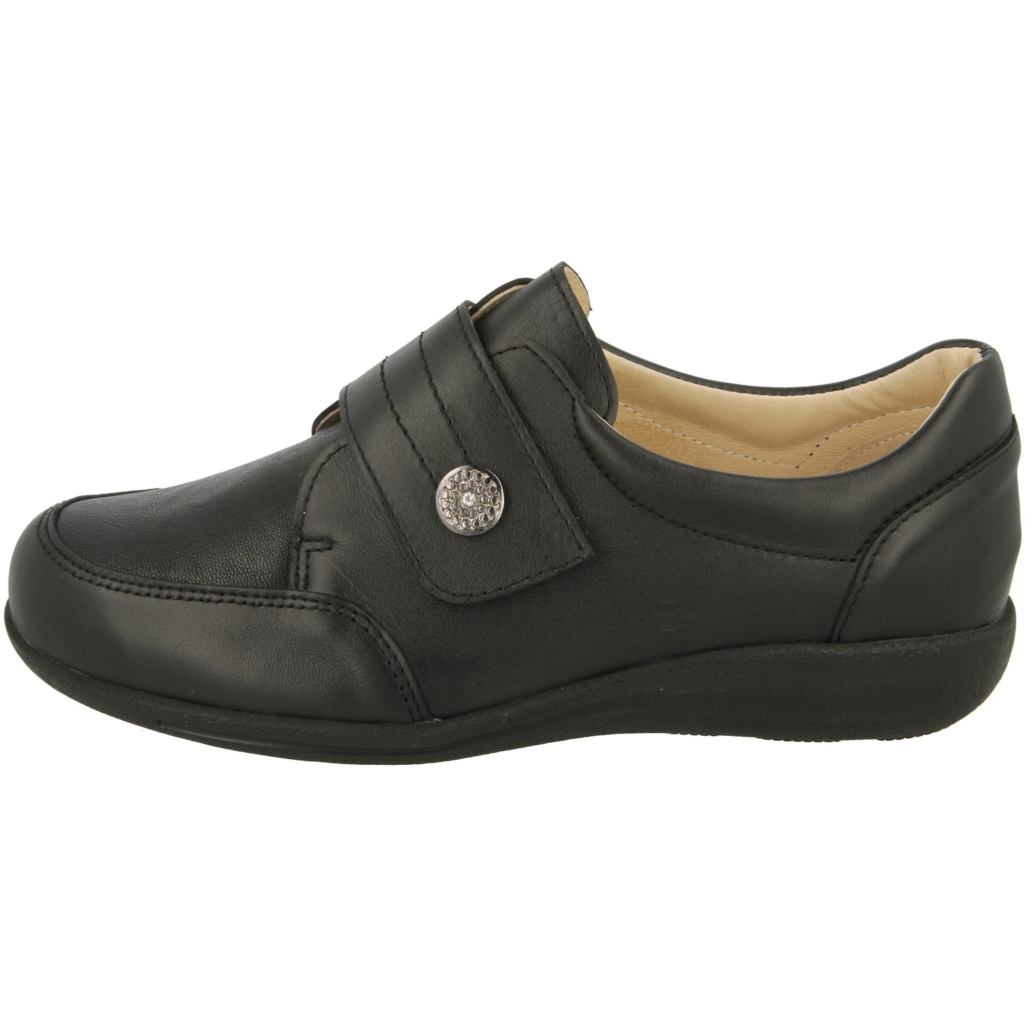 Easy B Royston (68182)- Ladies Wide Fit Velcro Shoe In  Black in 2V . Easy B Shoes | Wide Fit Shoes | Personal Shoe Fitting Service | Wisemans | Bantry | West Cork | Munster | Ireland