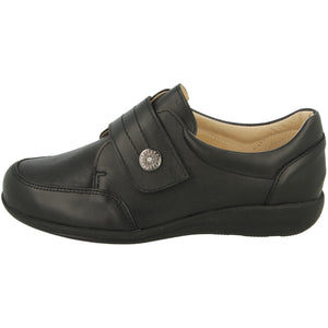 Easy B Royston (68182)- Ladies Wide Fit Velcro Shoe In  Black in 2V . Easy B Shoes | Wide Fit Shoes | Personal Shoe Fitting Service | Wisemans | Bantry | West Cork | Munster | Ireland