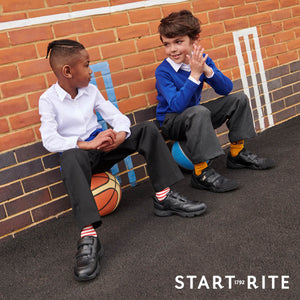 Start- Rite Rumble 2811_7 - Boys Velcro Shoe in Black with Toe-Guard .Start-Rite Shoes | Back 2 School | Wisemans | Bantry | West Cork | Munster | Ireland