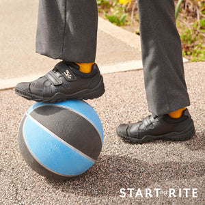 Start- Rite Rumble 2811_7 - Boys Velcro Shoe in Black with Toe-Guard .Start-Rite Shoes | Back 2 School | Wisemans | Bantry | West Cork | Munster | Ireland