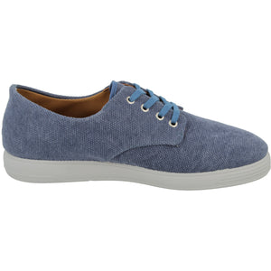 Easy B Washington(82028N)  - Men's Extra Wide Fit Canvas Lace. Easy B Shoes | Wide Fit Shoes | Wisemans | Bantry | West Cork | Ireland