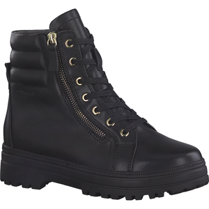 Tamaris (8-8-85215) - Ladies Ankle Boot with lace & zip in Black . Tamaris Comfort Shoes | Wisemans | Bantry | West Cork | Munster | Ireland