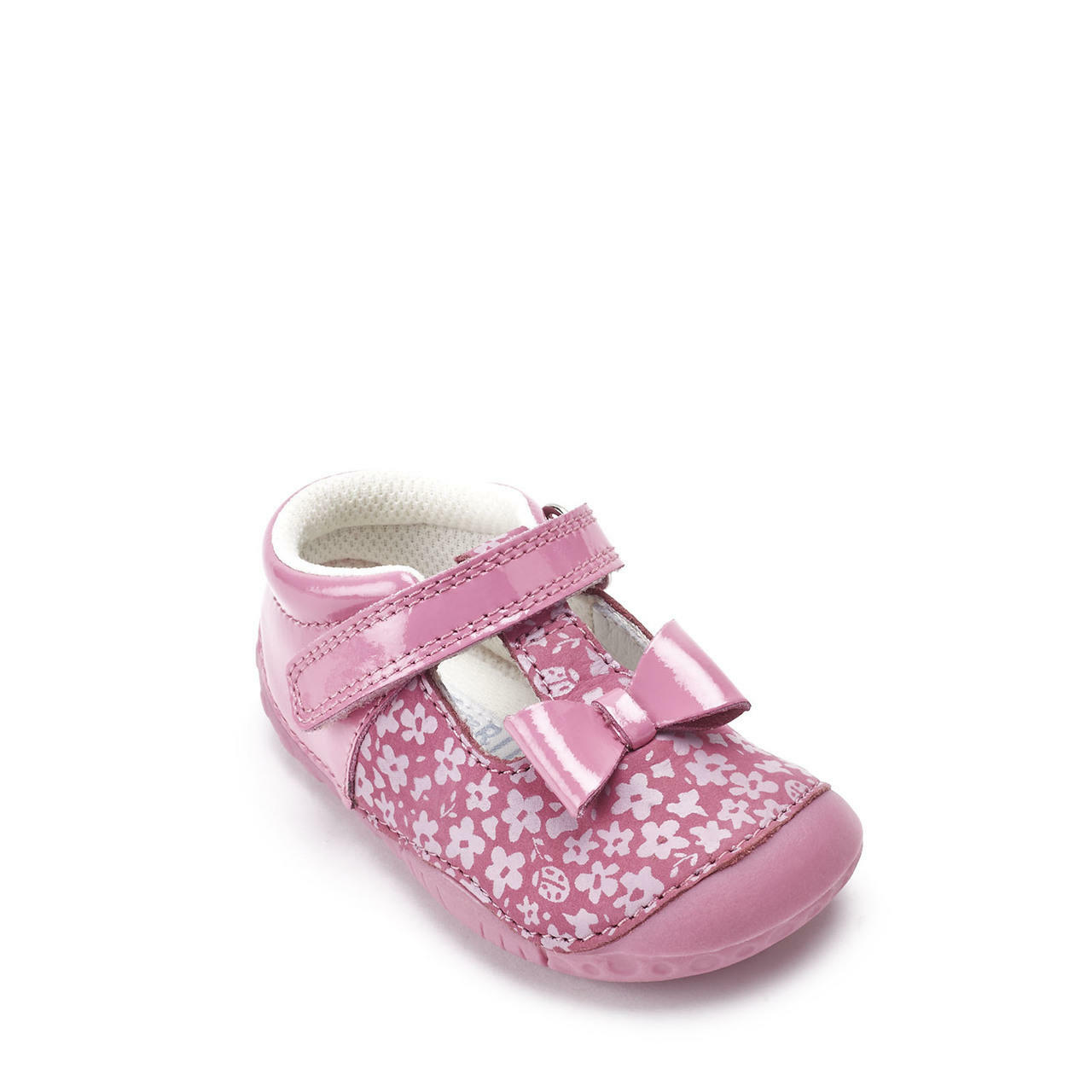 Start-Rite Wiggle 0765 -Pink nubuck/patent girls t-bar pre-walkers Start-Rite Shoes | Personal Shoe Fitting Service | Wisemans | Bantry | West Cork | Munster | Ireland 