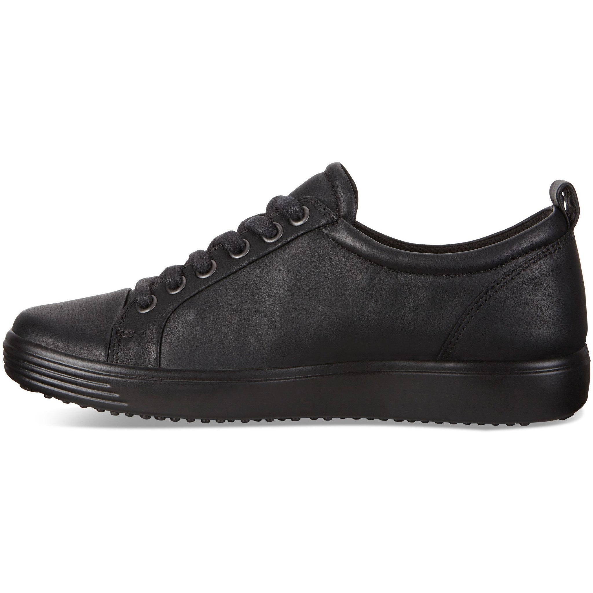 Ecco Soft 7 (440303)- Ladies Lace Trainer in Black.  Ecco Shoes | Wisemans | Bantry | West Cork | Ireland