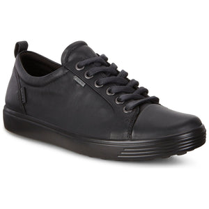 Ecco Soft 7 (440303)- Ladies Lace Trainer in Black.  Ecco Shoes | Wisemans | Bantry | West Cork | Ireland