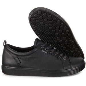 Ecco Soft 7 (440303)- Ladies Lace Trainer in Black.  Ecco Shoes | Wisemans | Bantry | West Cork | Ireland