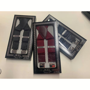 Jkel Heavy Duty Men's Braces  Adjustable Length Can Be Worn Up to a Body Size of 1.90m  *Fastening: Heavy Duty Metal  Clip with plastic  Visit us in-store for personal shoe-fitting on Main Street, Bantry, West Cork - A store for all the family!  Free Nationwide Delivery on full price Orders Over €70.  Free Local Collection from Main Street, Bantry. 