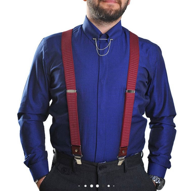 Jkel Heavy Duty Men's Braces  Adjustable Length Can Be Worn Up to a Body Size of 1.90m  *Fastening: Heavy Duty Metal  Clip with plastic  Visit us in-store for personal shoe-fitting on Main Street, Bantry, West Cork - A store for all the family!  Free Nationwide Delivery on full price Orders Over €70.  Free Local Collection from Main Street, Bantry. 