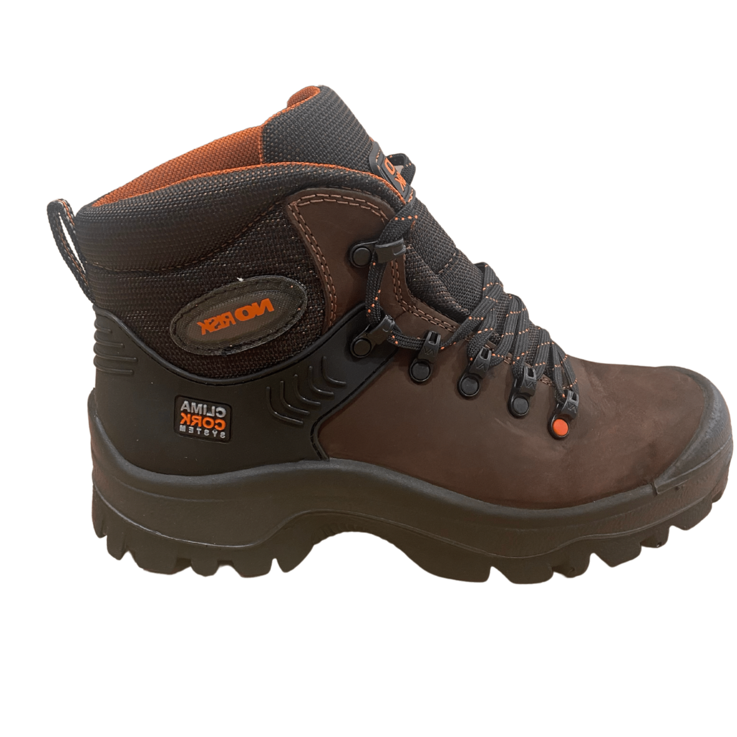 No Risk Yukon Mens Steel Toe Boot in Brown
