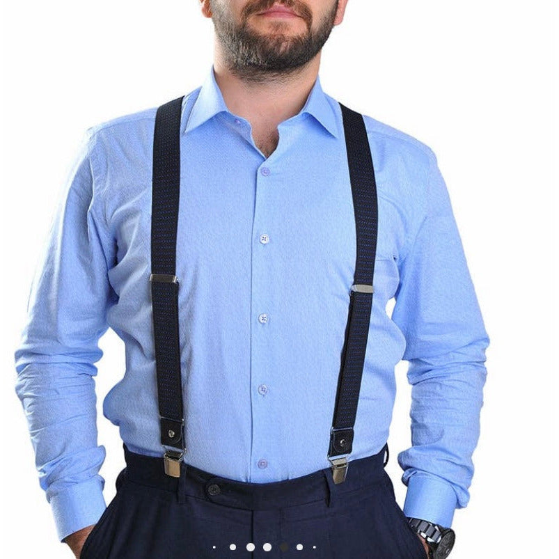 Jkel Heavy Duty Men's Braces  Adjustable Length Can Be Worn Up to a Body Size of 1.90m  *Fastening: Heavy Duty Metal  Clip with plastic  Visit us in-store for personal shoe-fitting on Main Street, Bantry, West Cork - A store for all the family!  Free Nationwide Delivery on full price Orders Over €70.  Free Local Collection from Main Street, Bantry. 